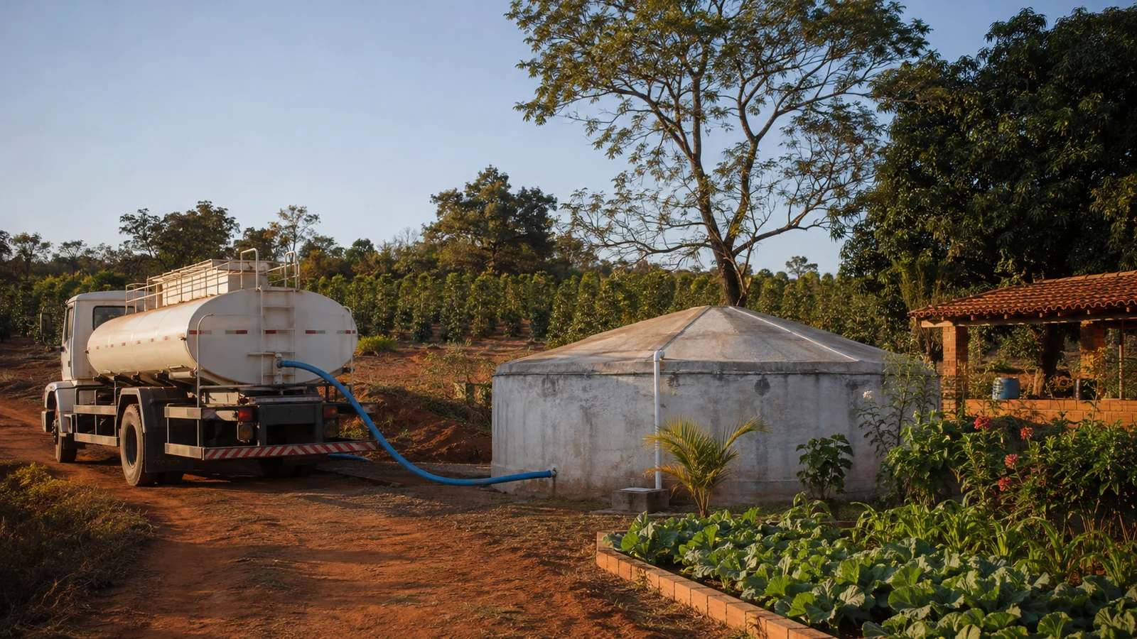 Abastecimento de área verde para irrigação